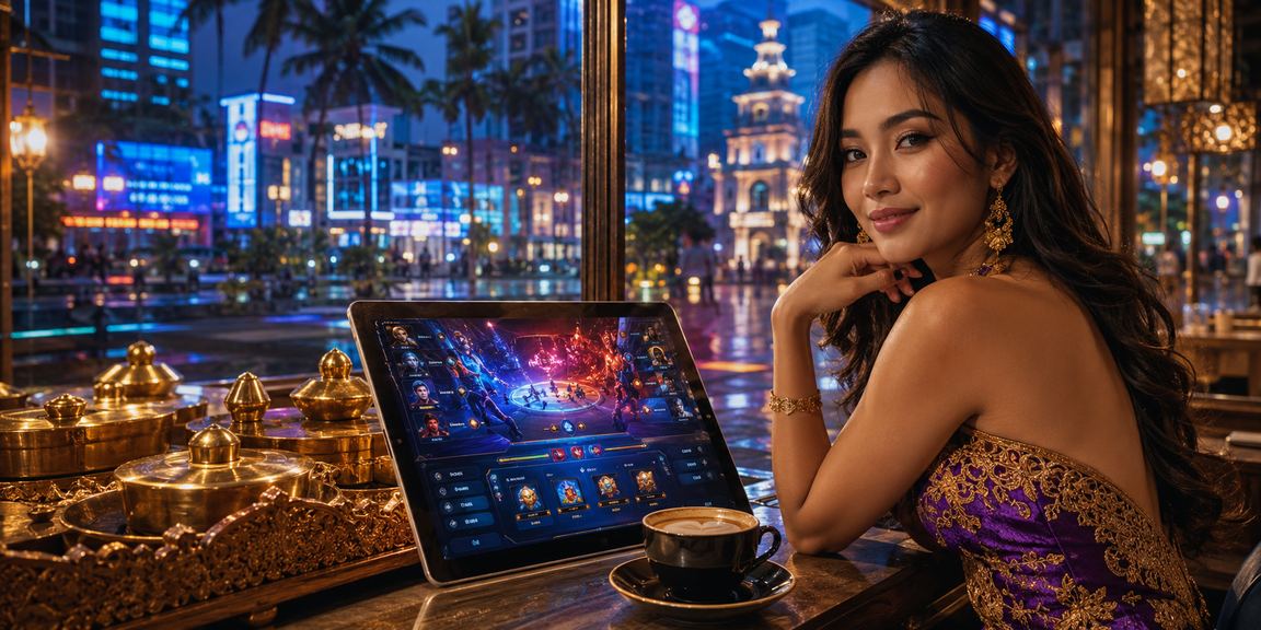 Papan skor dan pertandingan esports populer ditayangkan