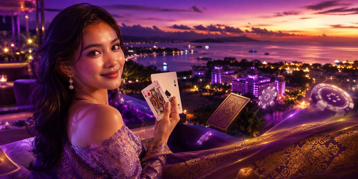 Pemain kartu online menikmati sesi permainan di tepi pantai dengan angin segar